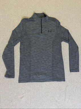 Under Armour Men's L Heather Charcoal Quarter-Zip Performance Jacket